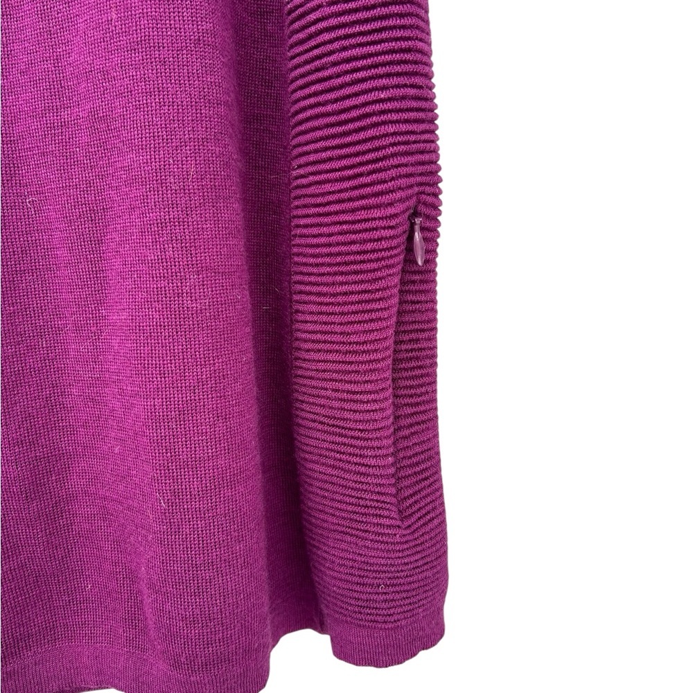 Krimson Klover Mover Maker Knit Hoodie Dress - Purple - Merino Wool - Size XS - Picture 6 of 12